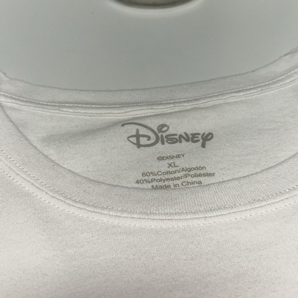 Disney Women's White Cap Sleeve Tee with Mickey and Friends - Picture 3 of 3